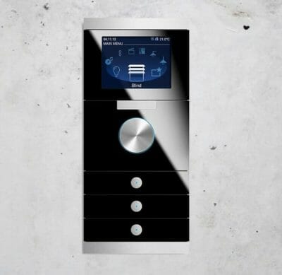 control domotica cristal negro